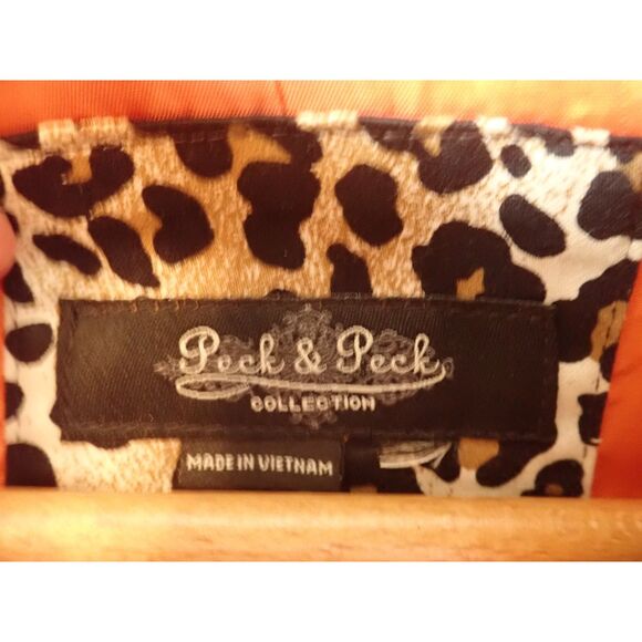 Peck & Peck Collection Lepoard Print Spring Statement Jacket Coat L/XL - Picture 8 of 10